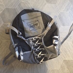 Rawlings Black & Gray Geometric Tball Bag